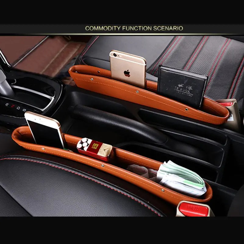 Car Seat Gap Storage Organizer and Trash Box