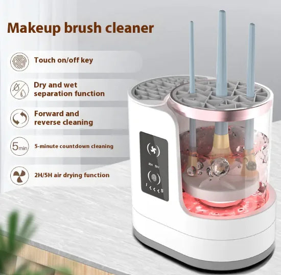 AutoClean Makeup Brush Reviver & Stand