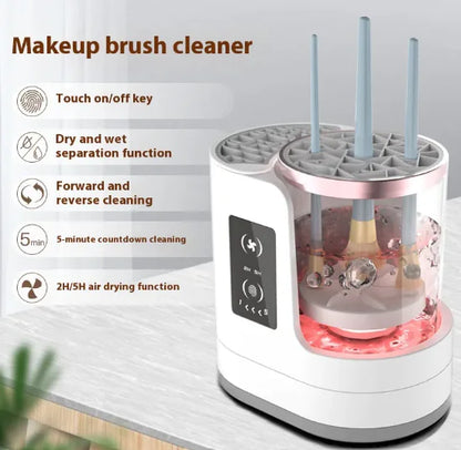AutoClean Makeup Brush Reviver & Stand