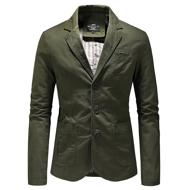 Men's Solid Color Single Breasted Jacket Outlet Store