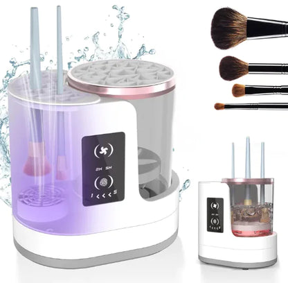 AutoClean Makeup Brush Reviver & Stand